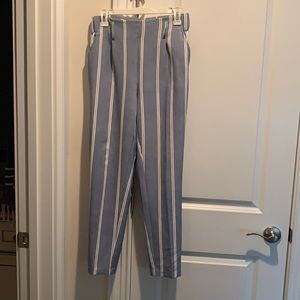 Light blue striped pants by One by Chapter One